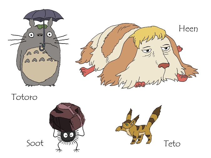Reddit - daily sketch - Hayao Miyazaki creatures